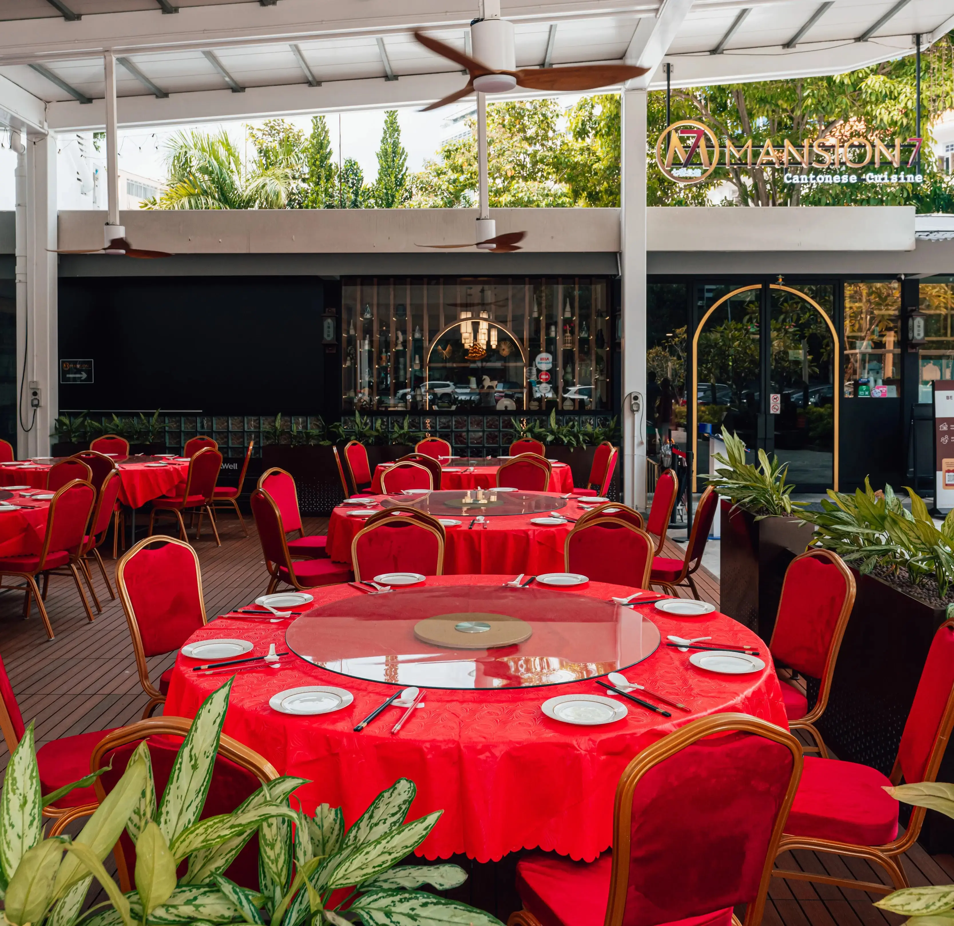 Event setup at Mansion 7