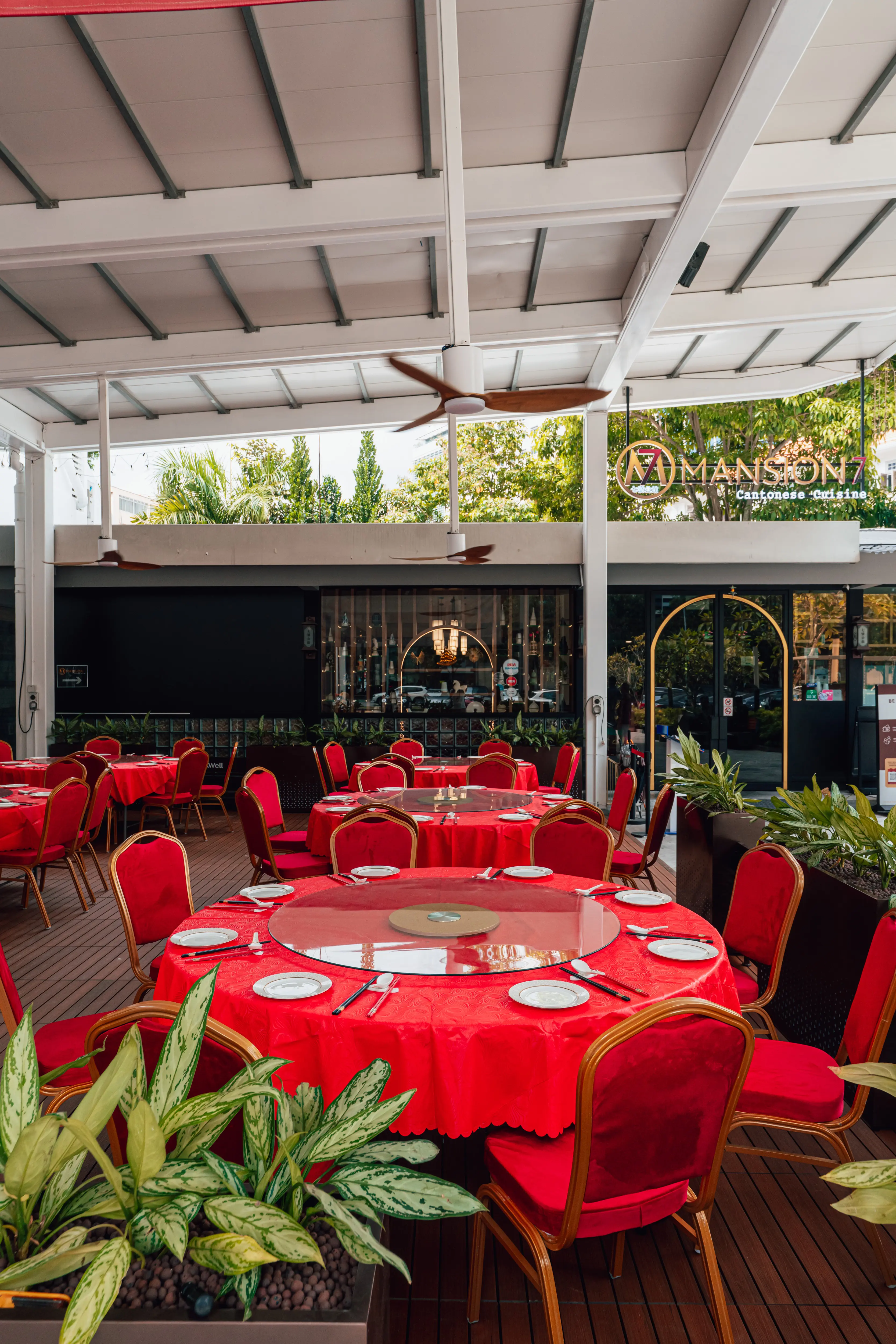 Event setup at Mansion 7